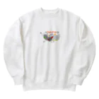 Adorable Ghosts (かわいいオバケ)👻のかわいいオバケ（しぃ&ヴィー）Don’t eat me Heavyweight Crew Neck Sweatshirt