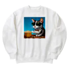 じょんすたいるのPopcorn Cat Heavyweight Crew Neck Sweatshirt