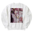 あゆはの華の妖精のかわいい女の子 Heavyweight Crew Neck Sweatshirt