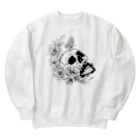 キッチンファラオのドクロフラワー Heavyweight Crew Neck Sweatshirt