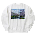 Schanの日本の桜 Heavyweight Crew Neck Sweatshirt