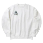 五三〇号のグレイ如来 Heavyweight Crew Neck Sweatshirt