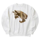 色々雑貨屋さんのこーちゃんへそてん Heavyweight Crew Neck Sweatshirt