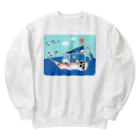 Fortune Campers そっくの雑貨屋さんのさおりん号で釣りしよう Heavyweight Crew Neck Sweatshirt