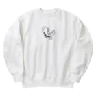 Rakugaki Sanのつまさき立ちてぃらのくん Heavyweight Crew Neck Sweatshirt