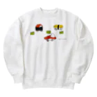 おいしいおばけのおいしいおばけ（すしカー） Heavyweight Crew Neck Sweatshirt