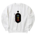 東邦電機工業 official shopの東邦人気製品イラスト 色灯信号機 Heavyweight Crew Neck Sweatshirt