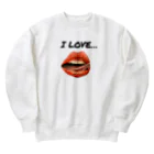 浜昼顔のアイラブ❤ Heavyweight Crew Neck Sweatshirt