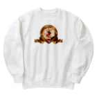 ｱ！！！ﾈｺﾁｬﾝ！！！！！！！！のらおんちゃんだ！！ Heavyweight Crew Neck Sweatshirt