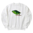 森図鑑の[森図鑑] サザナミインコ緑色 Heavyweight Crew Neck Sweatshirt