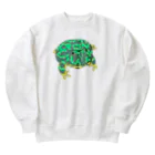 ヒル飼いのこでぶのベルツノガエルのゲコタロウ Heavyweight Crew Neck Sweatshirt