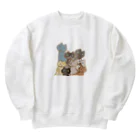 アトリエかののにゃんこ大集合 Heavyweight Crew Neck Sweatshirt