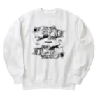 OTSUKURI  ＜SUZURI店＞のいとこの猫・餃子×2 Heavyweight Crew Neck Sweatshirt