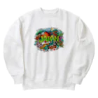 KanRinの日本の文化 Heavyweight Crew Neck Sweatshirt