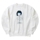 貞子やでのむーさん Heavyweight Crew Neck Sweatshirt