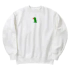 星ひゅうたのかわいい生き物たちのザウルスくん Heavyweight Crew Neck Sweatshirt