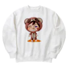 須戸コウ【腐男子ゲイvtuber】の須戸コウ_着ぐるみミニキャラVer Heavyweight Crew Neck Sweatshirt