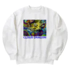 アインシュタインキャットの雲龍 Heavyweight Crew Neck Sweatshirt