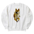 柴犬おかゆのグッズ販売店の柴犬おかゆ Heavyweight Crew Neck Sweatshirt