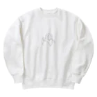 meggy1132の天を指すおじさん Heavyweight Crew Neck Sweatshirt