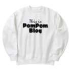 mf@PomPomBlogのMutant Pom Pom Blog Logo ヘビーウェイトスウェット