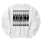 IOST_Supporter_CharityのIOSTバーサスデザイン(白黒シリーズ) Heavyweight Crew Neck Sweatshirt