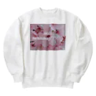 nekousagi*∩..∩のさくらハナちゃん🌸 Heavyweight Crew Neck Sweatshirt