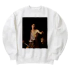 世界美術商店のゴリアテの頭を持つダヴィデ / David with the Head of Goliath Heavyweight Crew Neck Sweatshirt