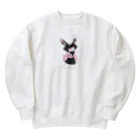 ねこしっぽ。の🍓ちゃん Heavyweight Crew Neck Sweatshirt