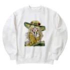 天道虫のLady with Emerald Hat Heavyweight Crew Neck Sweatshirt