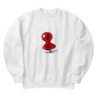 湿布汁🪴のPins！(red) Heavyweight Crew Neck Sweatshirt