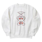 レタ(LETA)のぽっぷらうさぎ(さかだち(文字あり)) Heavyweight Crew Neck Sweatshirt