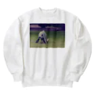 Robin_Hiroshimaのリスボンの公園に居た鯉 Heavyweight Crew Neck Sweatshirt