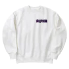 リジット・モータースポーツのALPHA紺-RIGID紺-TETRX紫 Heavyweight Crew Neck Sweatshirt