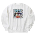 ¥anagawa Recordsのムルアイ画伯のうみのてメンバーキラステッカー風 Heavyweight Crew Neck Sweatshirt