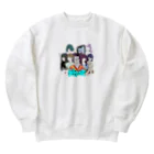 ¥anagawa Recordsのムルアイ画伯のうみのてメンバーイラスト Heavyweight Crew Neck Sweatshirt