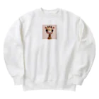 sweetsmailstudioの3Dイラストきりんさん Heavyweight Crew Neck Sweatshirt