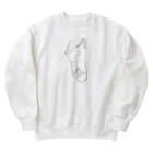 醜い社会の豚の上品な大人 Heavyweight Crew Neck Sweatshirt