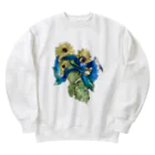 WAYA JARLの3 Cisnes y 3 Girasoles Heavyweight Crew Neck Sweatshirt