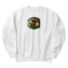 へくらうの店のてづくりソーキそば Heavyweight Crew Neck Sweatshirt