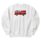 chicodeza by suzuriのレスキュー車 Heavyweight Crew Neck Sweatshirt