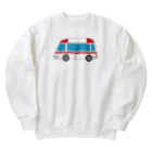 chicodeza by suzuriの可愛い救急車 Heavyweight Crew Neck Sweatshirt