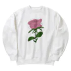 サラスシのmy ROSE ピンク Heavyweight Crew Neck Sweatshirt