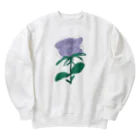 サラスシのmy ROSE パープル Heavyweight Crew Neck Sweatshirt