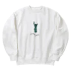 とある丸眼鏡の描き散らしのSTATUE OF LIBERTY_透明 Heavyweight Crew Neck Sweatshirt