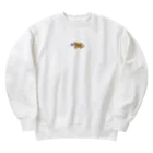 aokitaの馬と女性 Heavyweight Crew Neck Sweatshirt