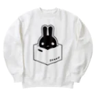 ツギハギ ニクの【Boxed * Rabbit】黒Ver Heavyweight Crew Neck Sweatshirt