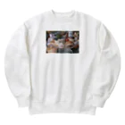 sacoccoの食品サンプル　プリンアラモード Heavyweight Crew Neck Sweatshirt