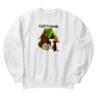 A&D Laid back lifeのChill friends  Heavyweight Crew Neck Sweatshirt