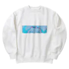 塩バターのちらり Heavyweight Crew Neck Sweatshirt